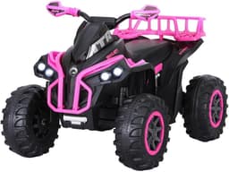 Rigo Kids Ride On Car ATV Quad Motorbike Storage Rack Electric Toys 12V Pink