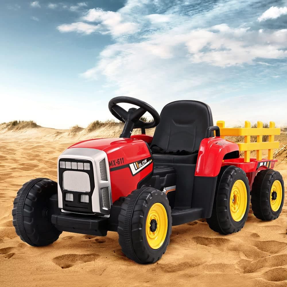 Kids Ride On Tractor Red
