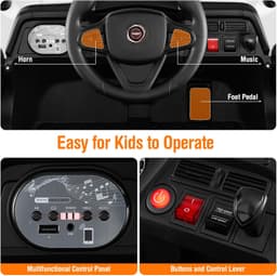 12V Kids Ride on UTV white