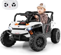 12V Kids Ride on UTV white