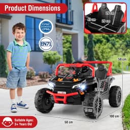 12V Kids Ride on UTV Red
