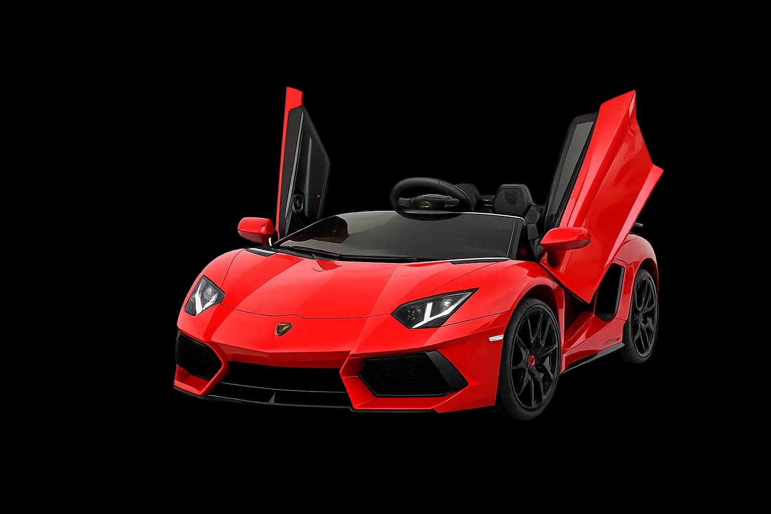 Parent and child choosing a kids electric ride-on car