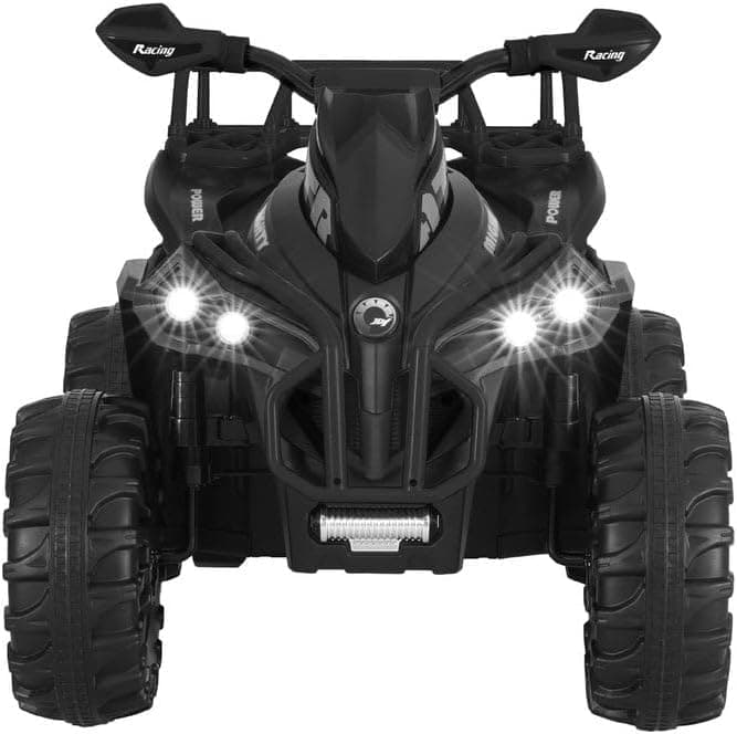 Rigo Kids Ride On Car ATV Quad Motorbike Storage Rack Electric Toys 12V Black