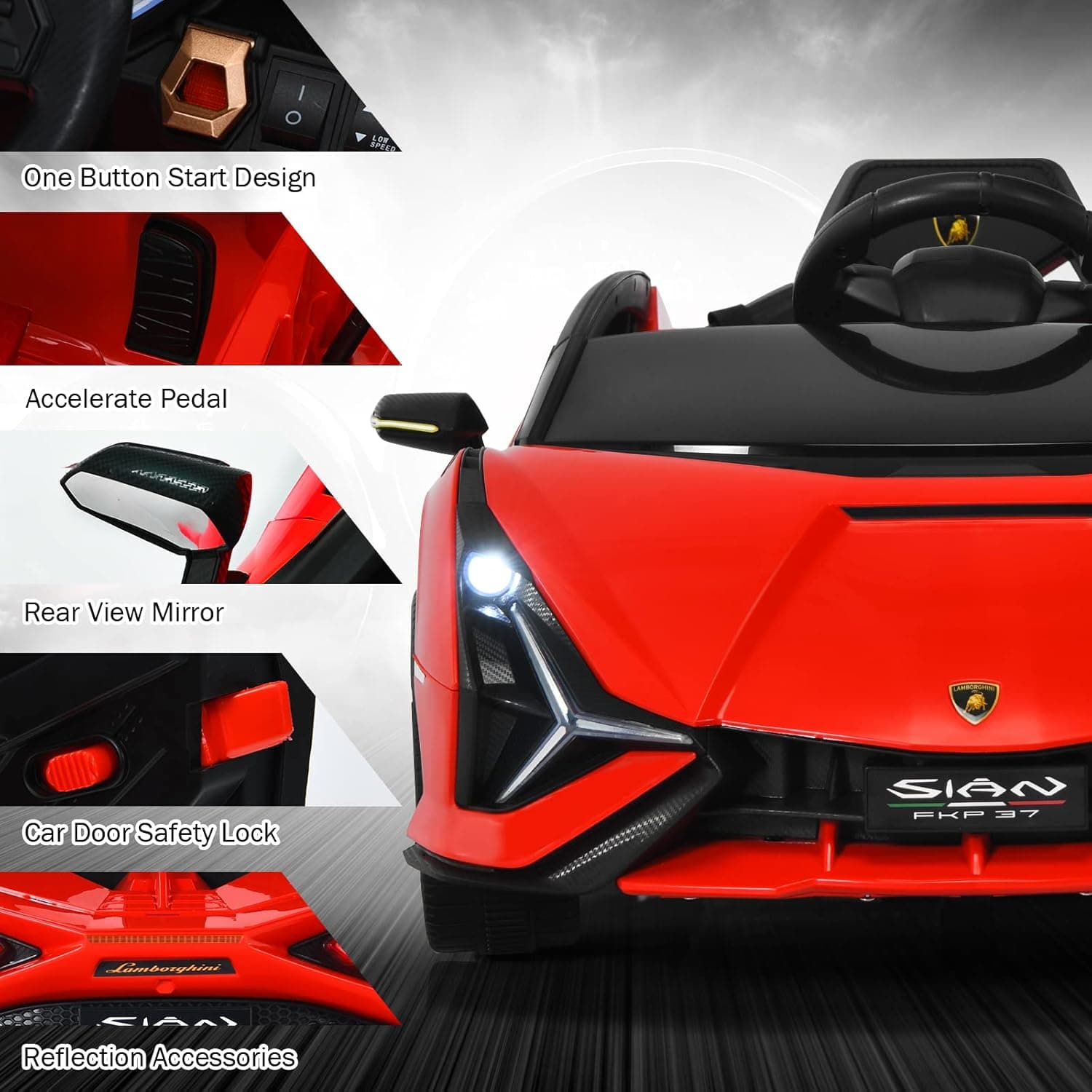Lamborghini Sian - Red